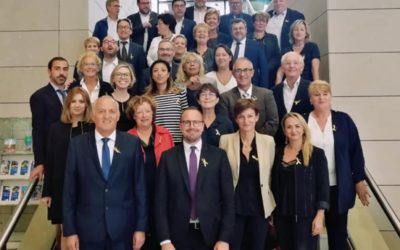 Mobilisation de M. le Président Xavier Bertrand, de M. Grégory Tempremant et les conseillers régionaux contre les cancers pédiatriques